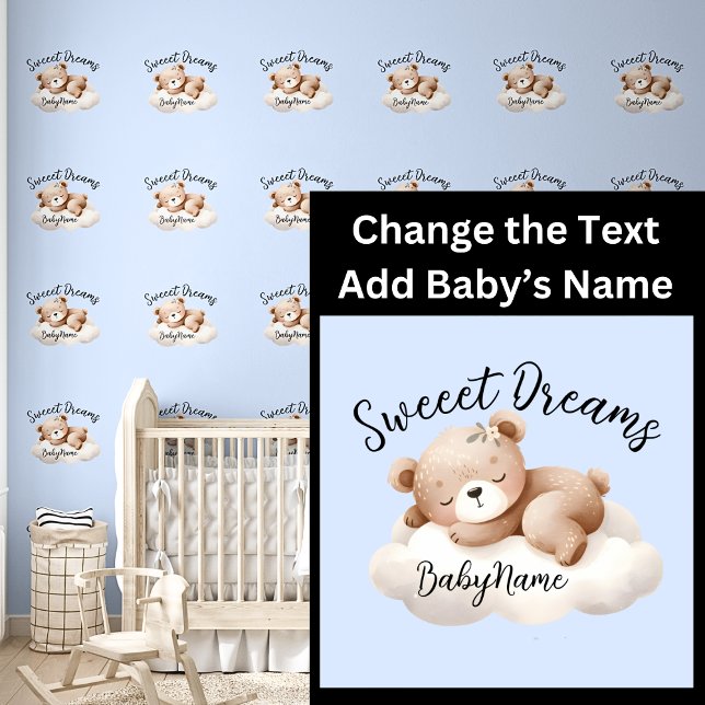 Papel Pintado Añadir nombre del bebé, cambiar texto, dormir con  (Subido por el creador)