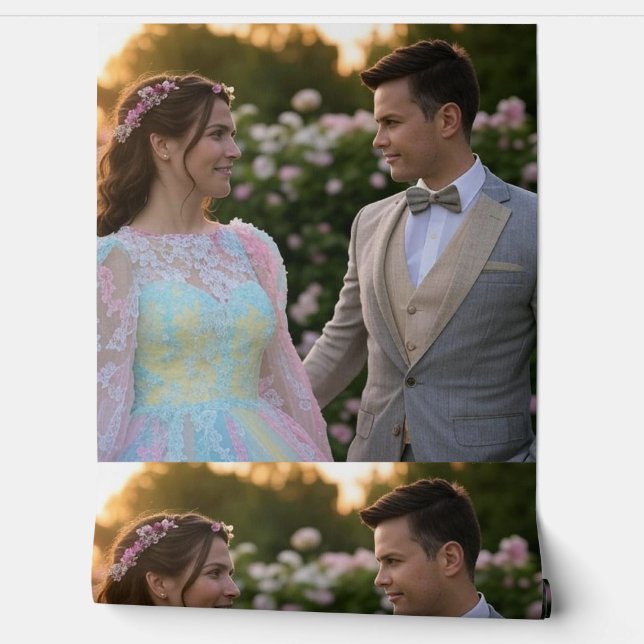 Papel Pintado Añadir Personalizar de fotografía Boda (Desenrollar)