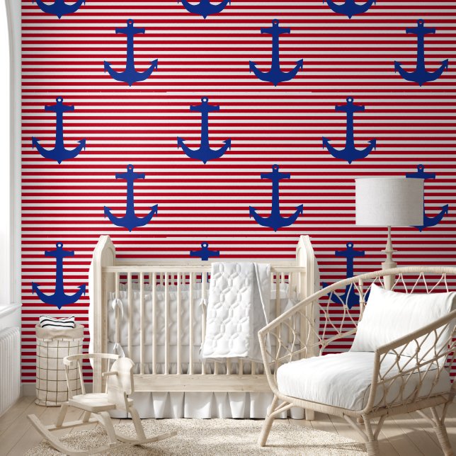 Papel Pintado ANCHOR Silhouette - diseño náutico 2 (Niños)