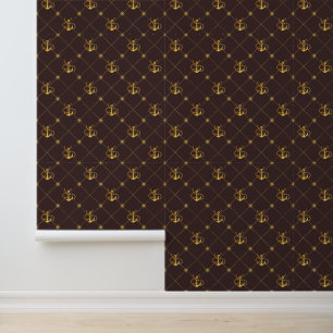 Papel Pintado Anclaje de oro