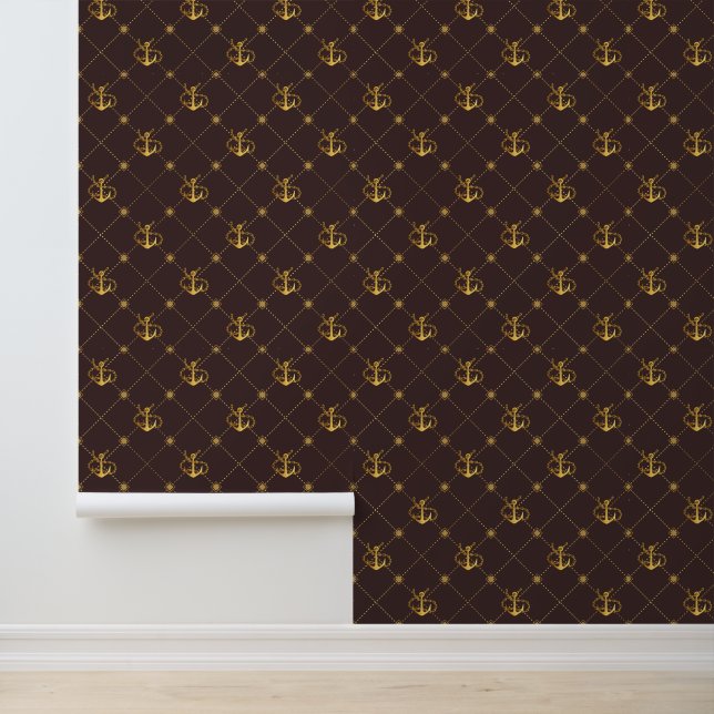 Papel Pintado Anclaje de oro (Solicitud)