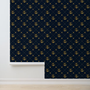 Papel Pintado Anclaje de oro