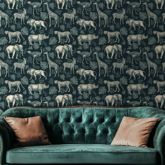 Papel Pintado Animales africanos salvajes de Safari