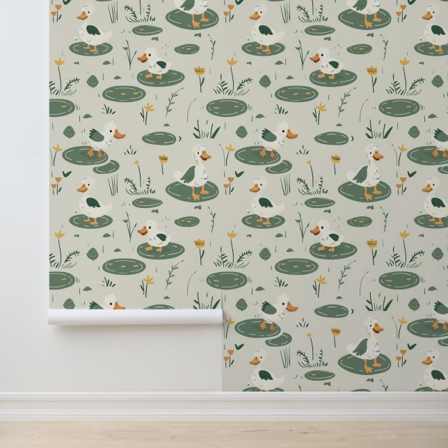 Papel Pintado Animales animales de granja con Boho Florals #9 (Solicitud)