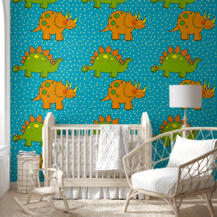 Papel Pintado animales de dinosaurio para lactantes