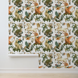 Papel Pintado Animales míticos criaturas forestales