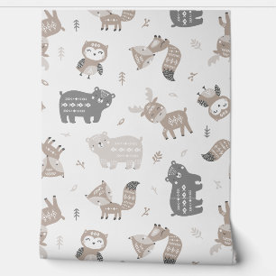 Papel Pintado Animales tribales pobres de bosque de bosques en b