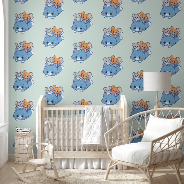 Papel Pintado Anime Tom, Jerry y Tuffy (Niños)