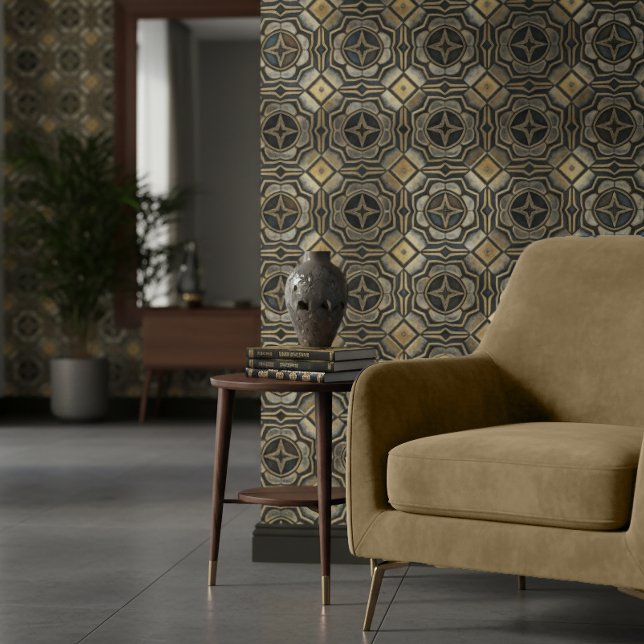 Papel Pintado Antique Iron Industrial Geometric #10 ID1227 (Subido por el creador)