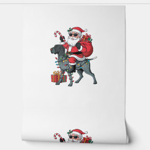 Papel Pintado Apuntando a Perro Lover Divertido Santa Riding Apu