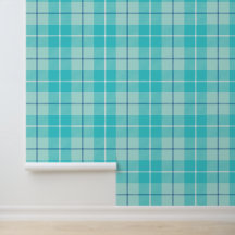 Aqua Tartan Plaid