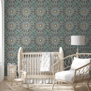 Papel Pintado Arabesco Persa Oriental Árabe Turco Decoración