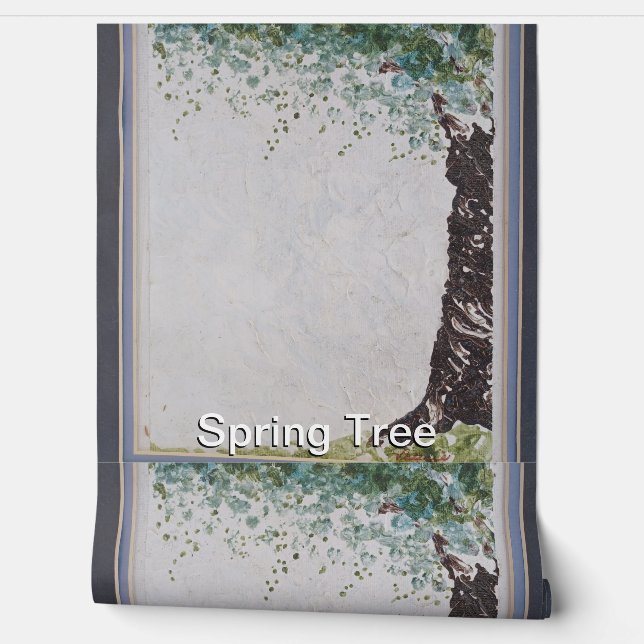 Papel Pintado Árbol de primavera (Desenrollar)