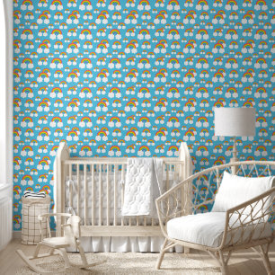 Papel Pintado Arcoiris de cría de bebé de unisex lindo