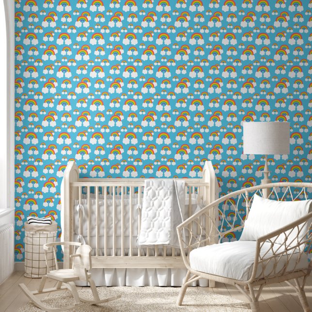 Papel Pintado Arcoiris de cría de bebé de unisex lindo (Niños)