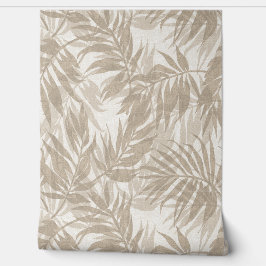 Papel Pintado Areca Palms Vintage Tropical Hawaiano - Natural