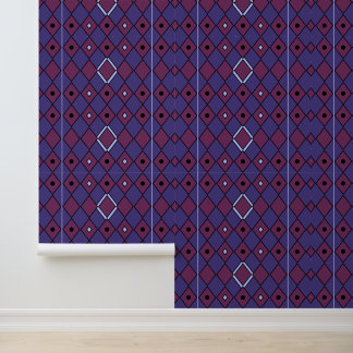 Papel Pintado Arlequín de Diamante Púrpura