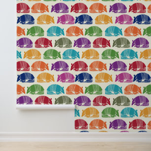 Papel Pintado Armadillos Colorful Pattern