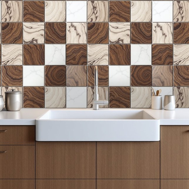 Papel Pintado Armonía de madera de mármol (Subido por el creador)