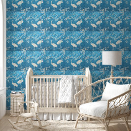 Papel Pintado Armonía de Sakura y Grullas de Vanguardia