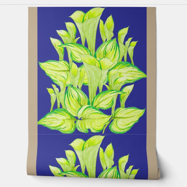 Papel Pintado 'Armonía en Verde' en un  (Desenrollar)