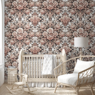 Papel Pintado Armonía floral rosa de Rubor