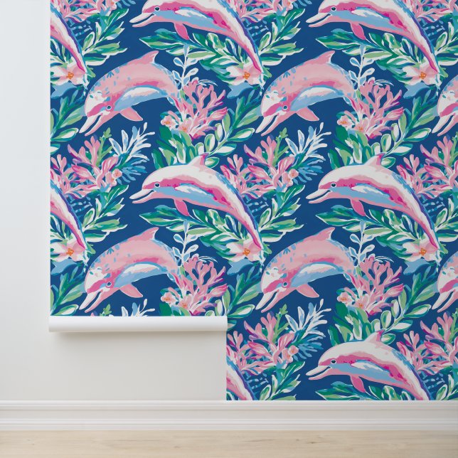 Papel Pintado Arrecife de delfín dulce (Solicitud)