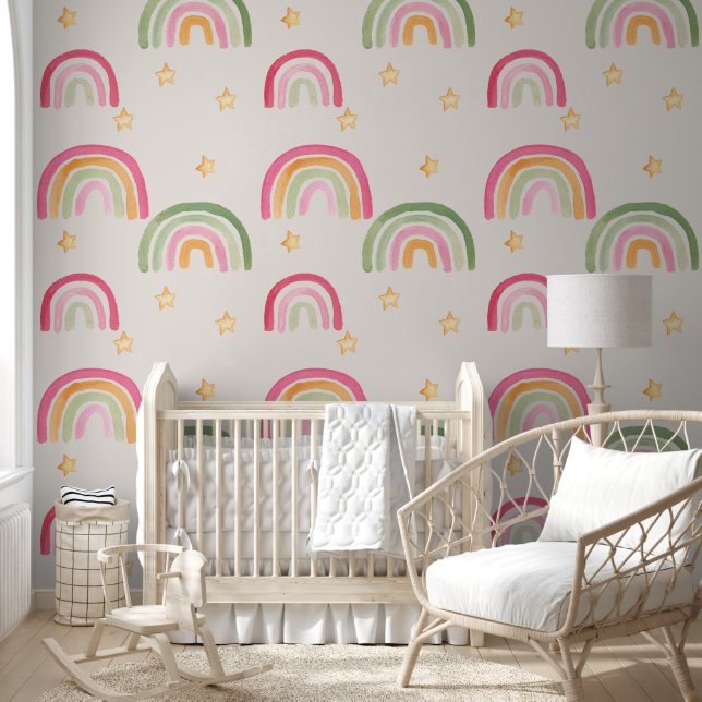 Papel Pintado Arrecifes y estrellas del boho (Niños)