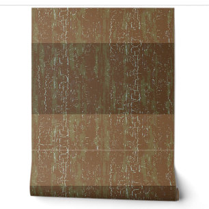 Papel Pintado Arroz horizontal rayada textura Rust Siena