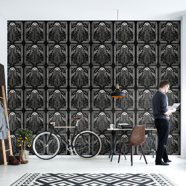 Papel Pintado Art Deco (Sala de estar)