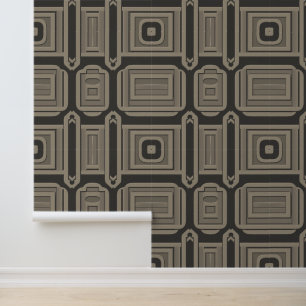 Papel Pintado Art Deco Elegance: Patrón de lujo geométrico