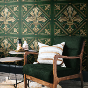 Papel Pintado Art Deco Fleur-de-lis