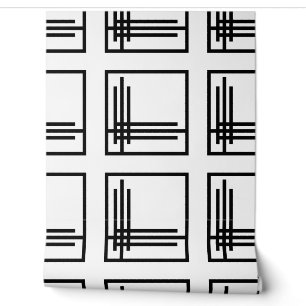 Papel pintado - Art Déco Negro / Blanco
