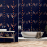 Papel Pintado Art Deco patriótico - Marfil rojo en azul marino v<br><div class="desc">El diseño original de este tapiz peel 'n Stick se inspiró en parte en un Necktie Art Deco de los años 40. Con un sutil sentimiento patriótico que está perfectamente emparejado con un fondo azul marino rico y profundo, he combinado estrellas rojas envueltas en oro con grupos de 5 tiras...</div>
