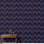 Papel Pintado Art Deco patriótico - Marfil rojo en azul marino v<br><div class="desc">El diseño original de este tapiz peel 'n Stick se inspiró en parte en un Necktie Art Deco de los años 40. Con un sutil sentimiento patriótico que está perfectamente emparejado con un fondo azul marino rico y profundo, he combinado estrellas rojas envueltas en oro con grupos de 5 tiras...</div>