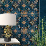 Papel Pintado Art Deco Vintage Fleur-de-lis<br><div class="desc">Art Deco Vintage Fleur-de-lis</div>
