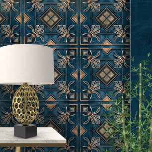 Papel Pintado Art Deco Vintage Fleur-de-lis