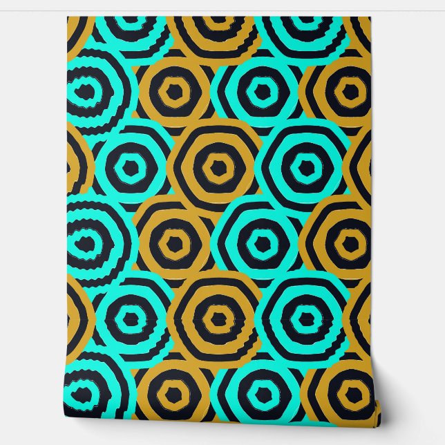 Papel Pintado Art Nouveau Geometric Pattern  (Desenrollar)