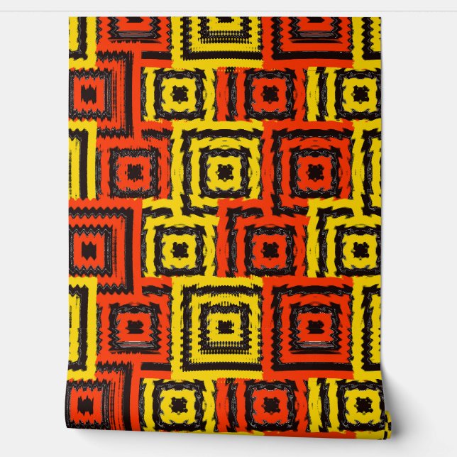 Papel Pintado Art Nouveau Glitch Pattern  (Desenrollar)