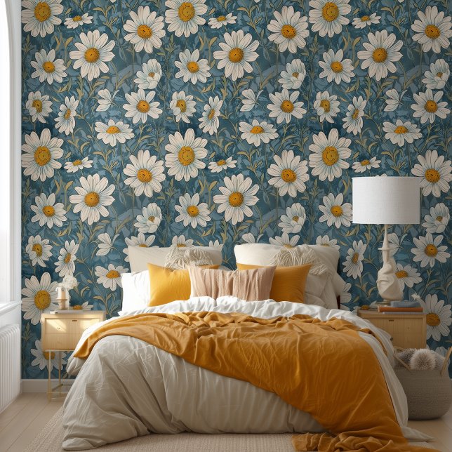 Papel Pintado Art Nouveau Shasta Daisies (Subido por el creador)