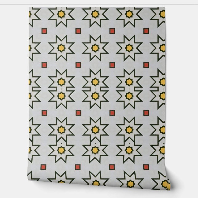 Papel Pintado arte de árboles y bosques abstractos (Desenrollar)