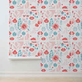 Papel Pintado Arte de flores estéticas