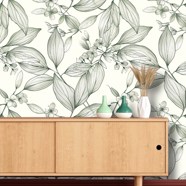 Papel Pintado Arte de hojas botánicas (Subido por el creador)