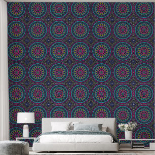Papel Pintado Arte de Mandala Colorido Vibrante