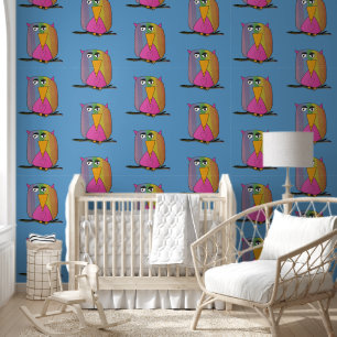 Papel Pintado Arte de pintura de búho por niños