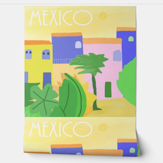 Papel Pintado Arte de pintura de México (Desenrollar)