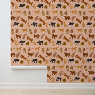 Papel Pintado Arte moderno de animales salvajes