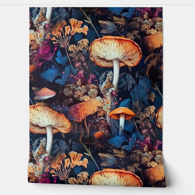 Papel Pintado Arte natural de flores (Desenrollar)