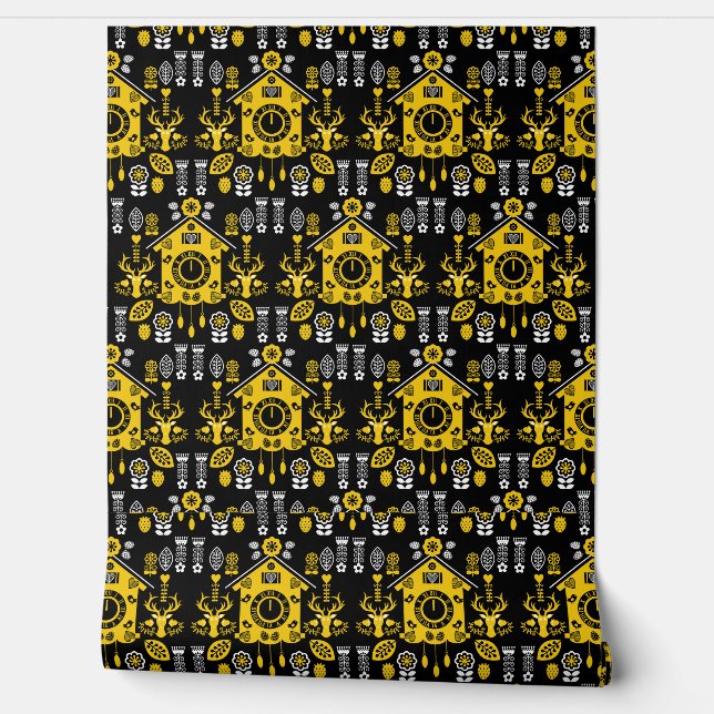 Papel Pintado Arte popular alemán Bauernmalerei (Desenrollar)