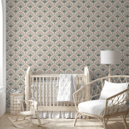 Papel Pintado Arte popular floral botánico elegante